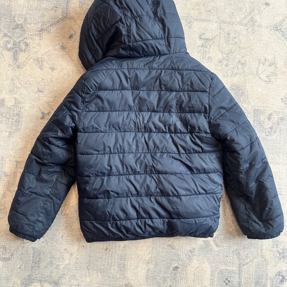 Boys Abercrombie Hooded Winter Jacket Blue Size 7/8 - Picture 4 of 5